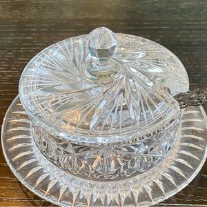Crystal Clear Butter Dish with Lid